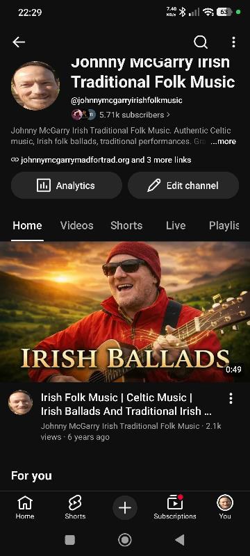 Johnny McGarry Irish Folk M